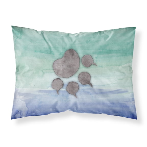 Cat Paw Watercolor Fabric Standard Pillowcase