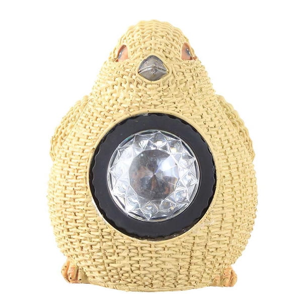 Cute Simulation Bird Led Luz Solar Ip65 Impermeable Jardín Al Aire Libre Paisaje Reflector Novela Beige Resina Lámpara De Energía Solar Para Patio Césped Inevent HA013526-00