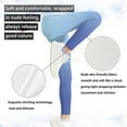 thumbnail image 5 of COEQINE Blue Gradient Girls Yoga Leggings High Waist Sport Pants Buttery Soft Stretch Running Leggings, for 4-5 Years Kids Girls, 5 of 7