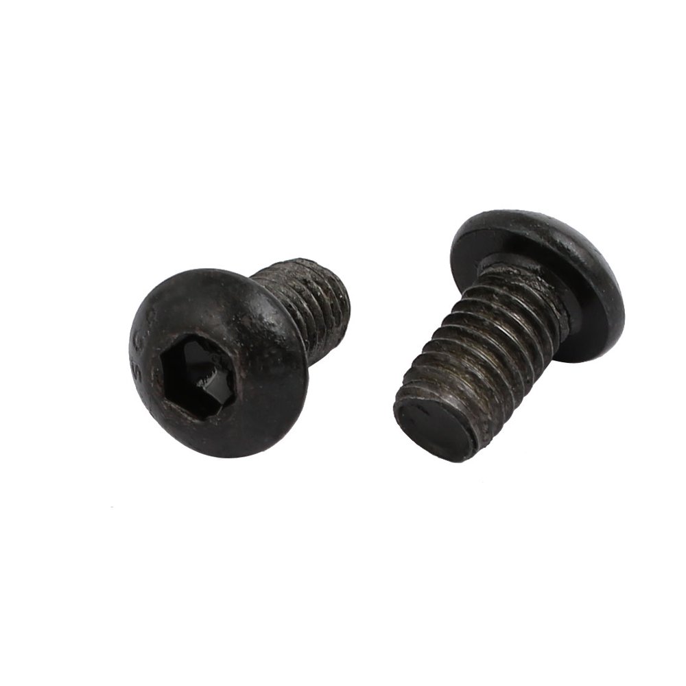 2pcs M6x10mm 10.9 Grade Left Hand Thread Bolt Lock Screw for Drill