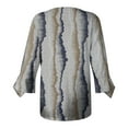 thumbnail image 4 of Dyegold Blouses For Women Dressy Casual 3/4 Flare Sleeve Lace Trim V Neck Floral Print Vintage Tunic Tops Loose Fit Shirts, 4 of 5