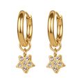 thumbnail image 3 of Aretes Mujer Oro 14k, LuckyLy Set de Regalo 3 en 1, Arracadas y Charms, Acero Inoxidable Baño Oro 14k, Zirconia Cúbica y Perlas – Joyería ideal como Regalos para Mujer San Valentín y Navidad, dorado, 3 of 7