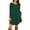 Dark Green, variant on Pocket T-Shirt Dress, Long Sleeve Slouchy Crew Neck Midi Dress, Easy Everyday Dress for Women, Maternity, Travel & Weekend Wear Light Purple S