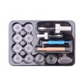 thumbnail image 1 of Juego de herramientas de costura de 15 piezas, enhebrador multifuncional, insertador de aguja con núcleo de lanzadera, destornillador, Kit de herramientas para máquina de coser Vogacara HA1191-00B, 1 of 6
