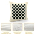thumbnail image 4 of Leisuo Cozy Rectangle Decorative Warm Plush Throw Pillow Covers Compatible with and Navy Tartan Plaid for Couch and Bed, 4 of 5