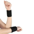 thumbnail image 3 of par de muñequeras deportivas cómodas con almohadilla autoadhesiva para bailar, voleibol y yoga., 3 of 13