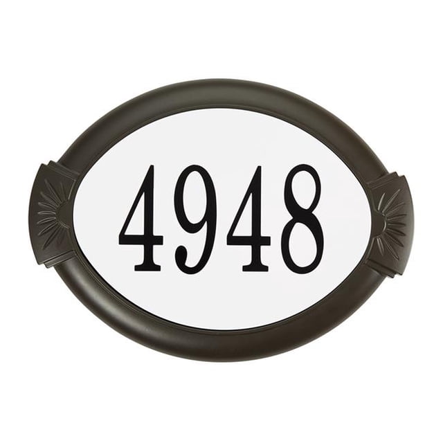 Special Lite Products SAP-4180-MOC Classic Address Plaque, Mocha