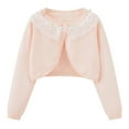 thumbnail image 1 of RXIRUCGD Tout-Petits Enfants Bébés Filles Mode Mignon Couleur à Manches Longues Style Mince Cardigan à Boutons Manteau ( Rose, Taille : 5 Ans ), 1 of 8