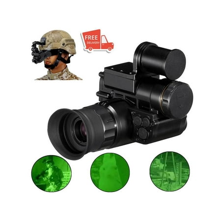 NVG10 Helmet Night Vision Goggle 1920x1080p Green Tactical Head Night Vision Monocular WiFi IP66 Hunting Night Vision Device with Stand