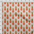 thumbnail image 4 of oneOone Georgette Viscose Orange Fabric Fruits Pineapple Craft Projects Decor Fabric Printed By The Yard 42 Inch Wide, 4 of 4
