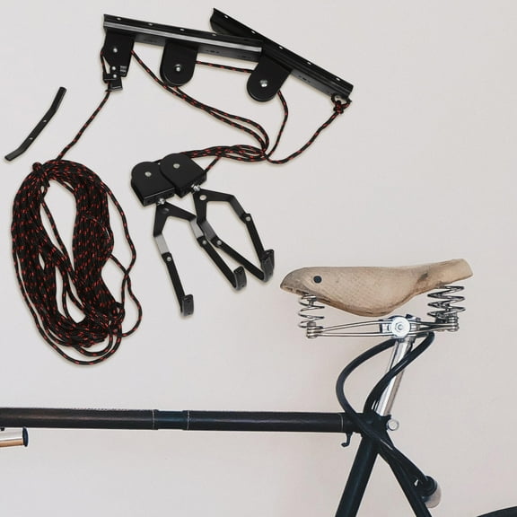 GARVALON Pulley System for Garage 1 Set Bike Hoist Space-Saving Bicycle Storage Modern Elegance