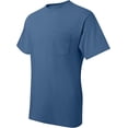 thumbnail image 5 of Hanes Mens Beefy-T Pocket T-Shirt (Pack of 2) 2 Denim Blue, 5 of 6