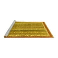 thumbnail image 2 of Ahgly Company Machine Washable Indoor Square Abstract Yellow Modern Area Rugs, 8' Square, 2 of 4