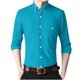 thumbnail image 3 of pstuiky camisetas de manga larga para hombre, Camisa informal de manga larga con solapa y botones en color liso para hombre, estilo ejecutivo. Tops casuales para hombres m, 3 of 6
