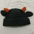 thumbnail image 6 of GENEMA Cute Ears Woolen Hat Horns Beanie Hat Fall Winter Must-have Item for Women Girl, 6 of 15