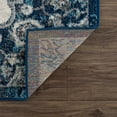 thumbnail image 3 of Hauteloom Istanbul Collection Medallion Area Rug for Living Room Bedroom - Traditional Oriental Style - Vintage Distressed - Blue, Beige, Gray - 5'3" x 7'3", 3 of 14