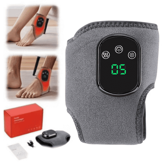 Yiasten Foot Massager – 3-in-1 Heated Wrap with 3 Vibration Modes & 5 Heat Levels, for Circulation & Pain Relief, for Foot Relaxation, for Neuropathy, Tendinitis & Plantar Fasciitis