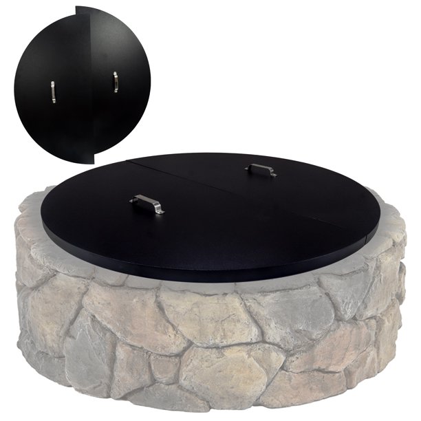 Simond Store Fire Pit Cover Round 42 in Día Heavyduty 2mm Thick