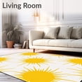 thumbnail image 2 of ODIKA 5'x7' Machine Washable Non-Slip Area Rug, Paint Splatter Contemporary Art High Traffic Rug, Yellow, 667263, 2 of 7