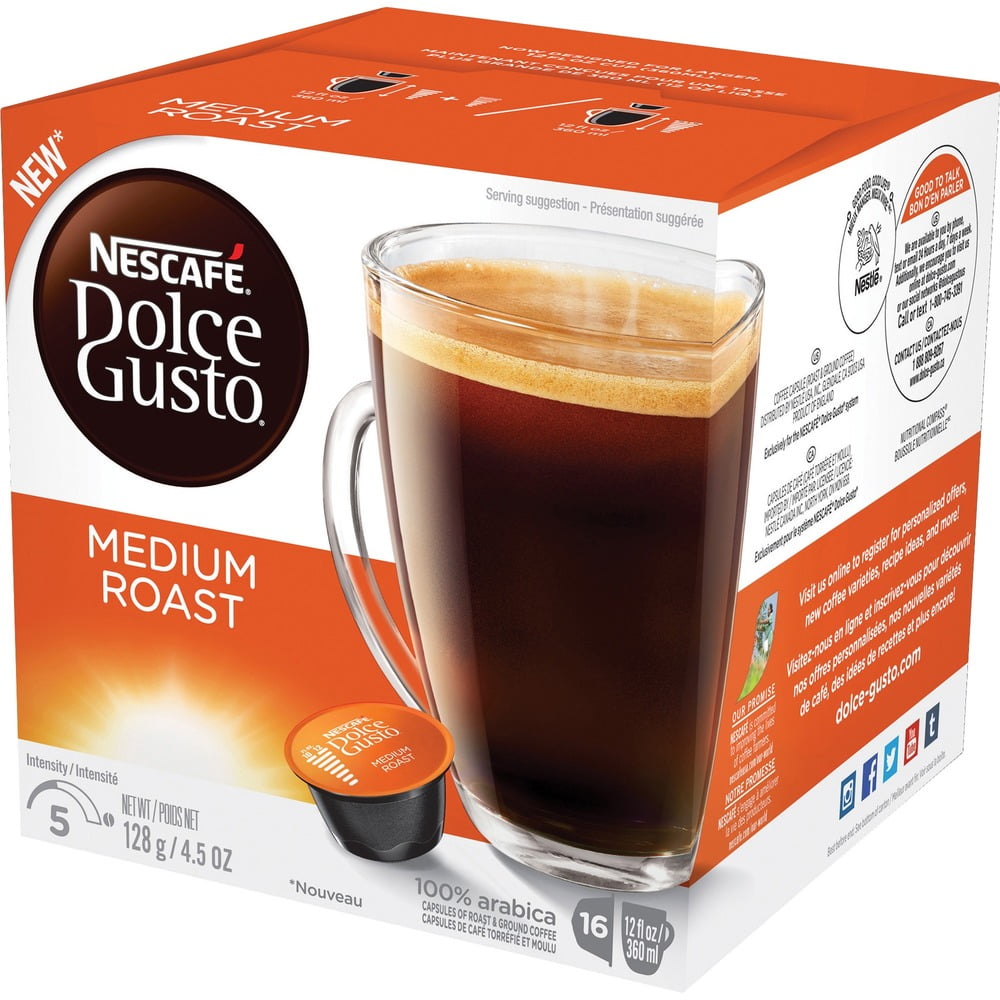 Nescafe Dolce Gusto Cafe Au Lait Coffee Walmart Com