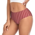 thumbnail image 2 of Fotbe Stripes Red White Calzones Estampados para Mujer – Ropa Interior de Algodón, Cómoda, Suave y Elástica-Medium, 2 of 6