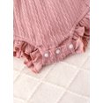 thumbnail image 6 of PureChapter Baby Girls Long Sleeve Ruffle Bow Bodysuit 3-Piece Outfit Set with Headband and Socks Newborn Infant Clothes for 0-18 Months, 6 of 8