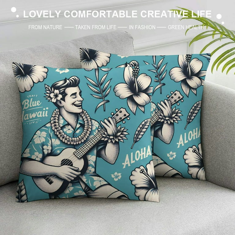 GOSMITH Elvis Presley Blue Hawaii Pillow Case