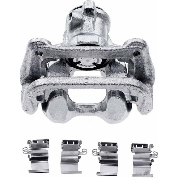 A-Premium Disc Brake Caliper Assembly with Bracket Compatible with Select Fiat and Jeep Models - 500X 2016-2019, Renegade 2015-2019 - Rear Left Driver Side