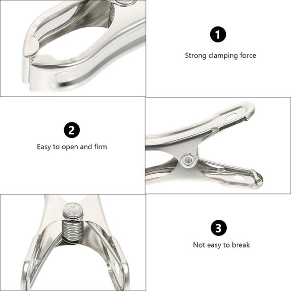 20pcs Stainless Steel Clips Garden Clips Greenhouse Clamps Fixing Clips