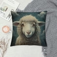 thumbnail image 2 of Orinice Sheep Graphic Decorative Cushion Cover for Home Couch Living Room Bed Sofa Square Printed on Both Sides 1PC 20x20in, 2 of 5