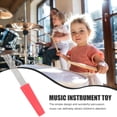 thumbnail image 3 of TABLZONE Red Comb Style Guiro Scraper Stainless Steel Percussion Instrument for Band and Concerts, 3 of 8
