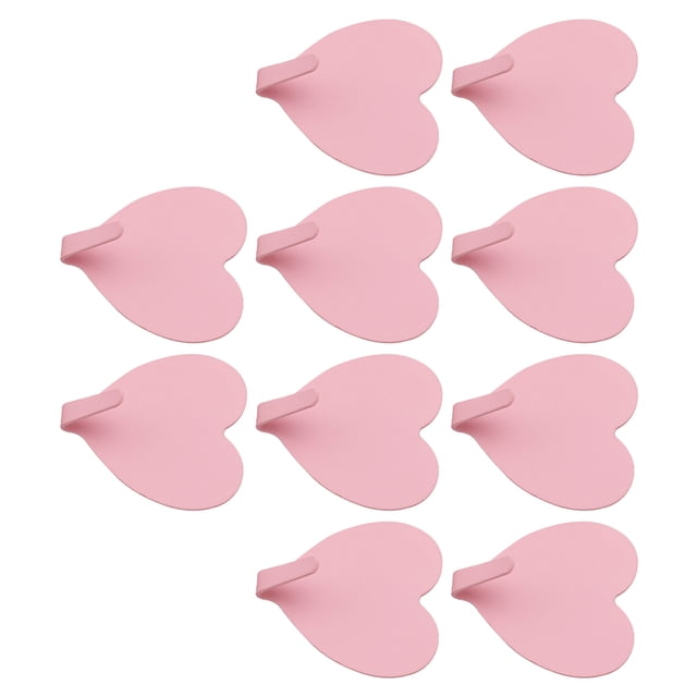 Bewildely 10x Durables Y Fáciles De Limpiar - Ganchos De Pared Para Organizar Eficientemente Adecuados Para Todos Los Ajustes Decoración del hogar rosa