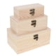 thumbnail image 2 of Caja De Joyería De De Sin Terminar De 3 Piezas Para Juguetes De Carpintería Artesanal De Bricoje SM SunniMix Caja de almacenamiento de joyería de madera, 2 of 8
