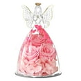 thumbnail image 1 of Cadeaux pour Elle, Figurine d'Ange en Verre avec Trois Roses, Cadeaux de Roses Réelles Préservées pour Toujours pour Femmes, Ange Gardien avec Fleur de Rose, 1 of 6