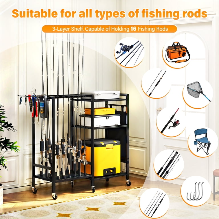 interior fishing rod holder Smith Creek Rack for Vehicle Interior, Heavy Duty Fly Rod with 3 Attachment Options: Suction Cups, Carabiners, Strap Buckles : Sports & Outdoors roof rack Stillwater Fishing Pole Storage Rack