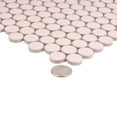 thumbnail image 3 of Cirkel 11.46 in. x 12.4 in. Glossy Pink Porcelain Mosaic Wall and Floor Tile (9.87 sq. ft./case) (10-pack), 3 of 6