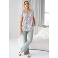 thumbnail image 3 of ellos Plus Size Ruffle Trim Peasant Blouse, 3 of 3