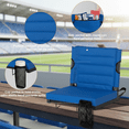 thumbnail image 7 of Nalone Plus Size Portable Cushioned Stadium Seat with Back Support, Foldable Design, Non-Slip Base (Blue), 7 of 7