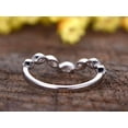 thumbnail image 3 of 0.25 Carat Wedding Band Anniversary Ring Half Eternity Band Marquise Style Sterling Silver, 3 of 9