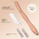 thumbnail image 2 of Herramienta de dermaplanamiento Brandluxe Dermaplaner con 3 cuchillas RoseGold, 2 of 9