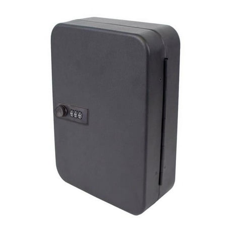 Lucky Line 5057646 Steel Key Cabinet with Combo Lock Black