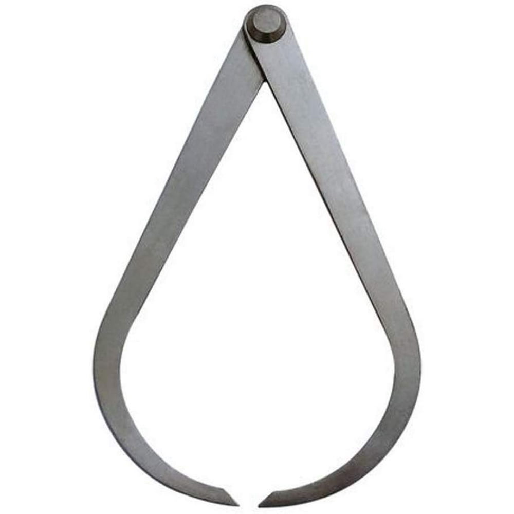 Firm Joint Calipers Polished Steel, Measurement Device (10" Outside