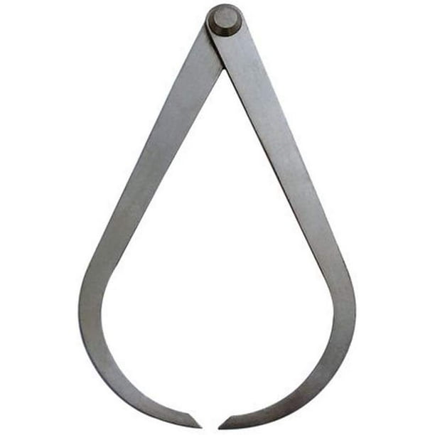 Firm Joint Calipers Polished Steel, Measurement Device (10" Outside