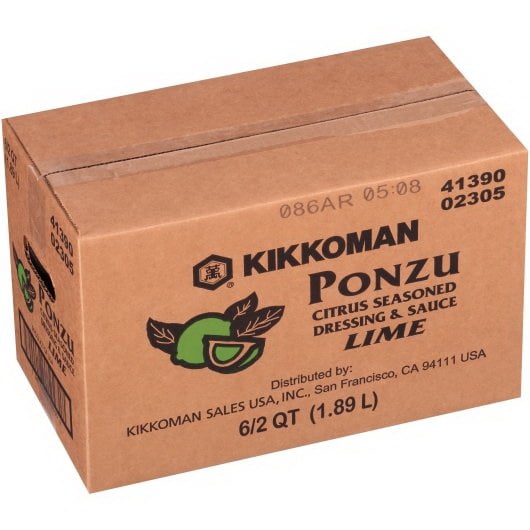 Kikkoman Ponzu Lime Sauce Bulk, 1.89 LT - Case of 6