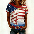 thumbnail image 5 of Women's 250th Anniversary Patriotic T-Shirt - Distressed American Flag Graphic Tee - Short Sleeve Crew Neck Top - USA Independence Day 2026 Casual Shirt Red XXXL, 5 of 6