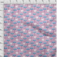 thumbnail image 4 of oneOoneCottonCambricRosePinkFabricKidsAnimalDiyClothingQuiltingFabricPrintFabricByYard56InchWide, 4 of 4