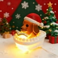 thumbnail image 1 of Luces de noche navideñas de resina, decoraciones navideñas, luces de noche de cachorro de pollito navideño, decoración de interiores, decoración navideña para dormitorio, escritorio, decoraciones de H, 1 of 9