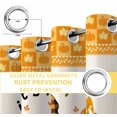 thumbnail image 4 of Fsddascl Thanksgiving Gnomes Blackout Curtains for Bedroom/Living Room, Thermal Insulated Kitchen Curtains, Fall Pumpkins Maple Leaf Orange Plaid Grommet Darkening Window Treatment Drapes 52"x84"x2, 4 of 6