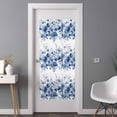 thumbnail image 2 of Blue Floral Window Privacy Film, Vintage Farmhouse Garden Flower Leaves Static Cling UV Sun Blocking Heat Control Window Tint Day and Night, Non-Adhesive One Way Windows Privacy Cover 35.4''x78.7'', 2 of 7