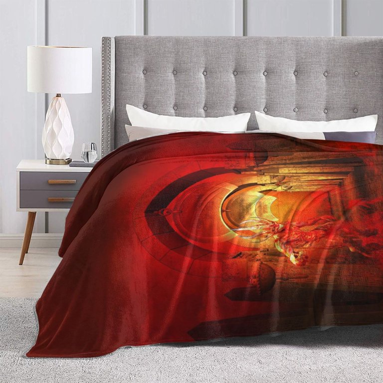 ZICANCN Anti-Pilling Flannel Bed Throw Blankets Hell Demons